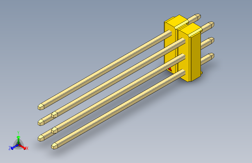 彩色公头100mil（2.54mm）系列-DS1021_yellow_3x02p_100mil_Type43_rev1.0