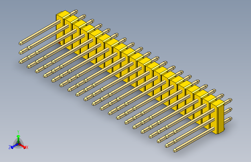 彩色公头100mil（2.54mm）系列-DS1021_yellow_3x20p_100mil_Type5_rev1.0