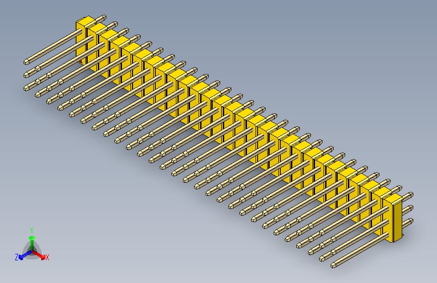 彩色公头100mil（2.54mm）系列-DS1021_yellow_3x28p_100mil_Type5_rev1.0