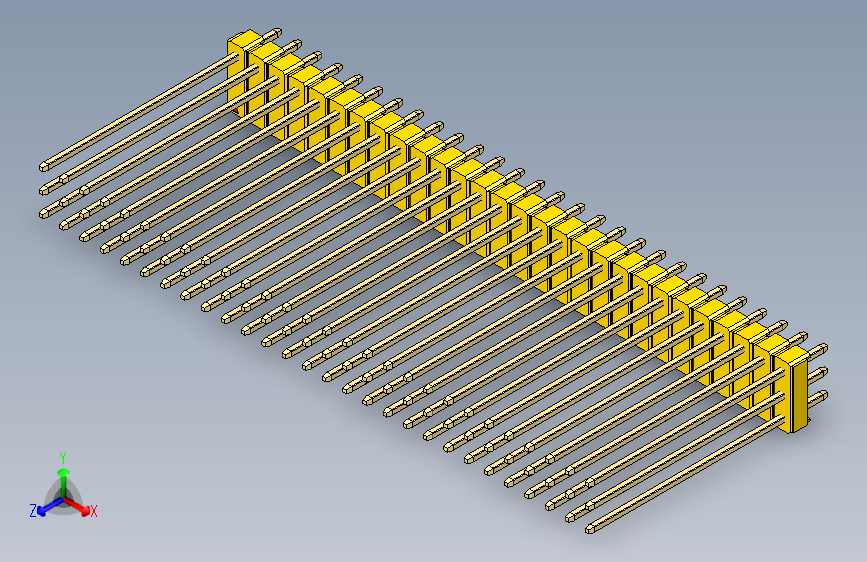 彩色公头100mil（2.54mm）系列-DS1021_yellow_3x28p_100mil_Type43_rev1.0