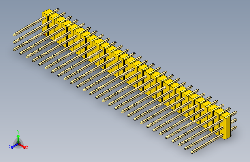 彩色公头100mil（2.54mm）系列-DS1021_yellow_3x29p_100mil_Type5_rev1.0