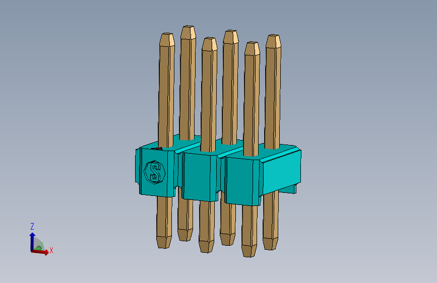 彩色公头100mil（2.54mm）系列-DS1021-100mil(2.54mm)-Type1(3x6.1mm)-3Rx32pin-colored-REV1.0
