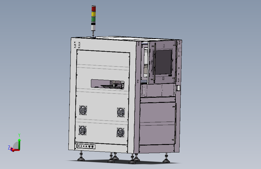 M型AOI设备 PCB外观检测 3D图纸机械素材3D图纸自动化机械素材