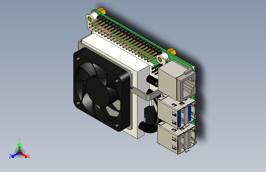 Raspberry Pi 4冷却器风扇散热器- GeeekPi超薄冰塔