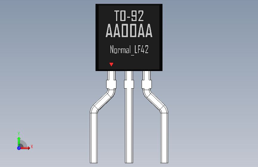 TO-92 (TO-226AA)_SOLIDWORKS 2020_模型图纸下载 – 懒石网
