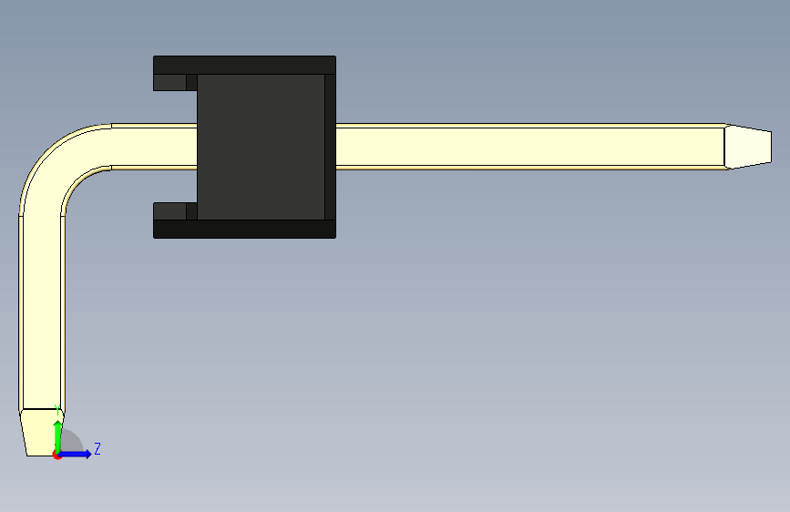 彩色公排针 100mil 2.54mm 系列-DS1022_black_1x16p_100mil_TypeD_rev1.0 左侧视图