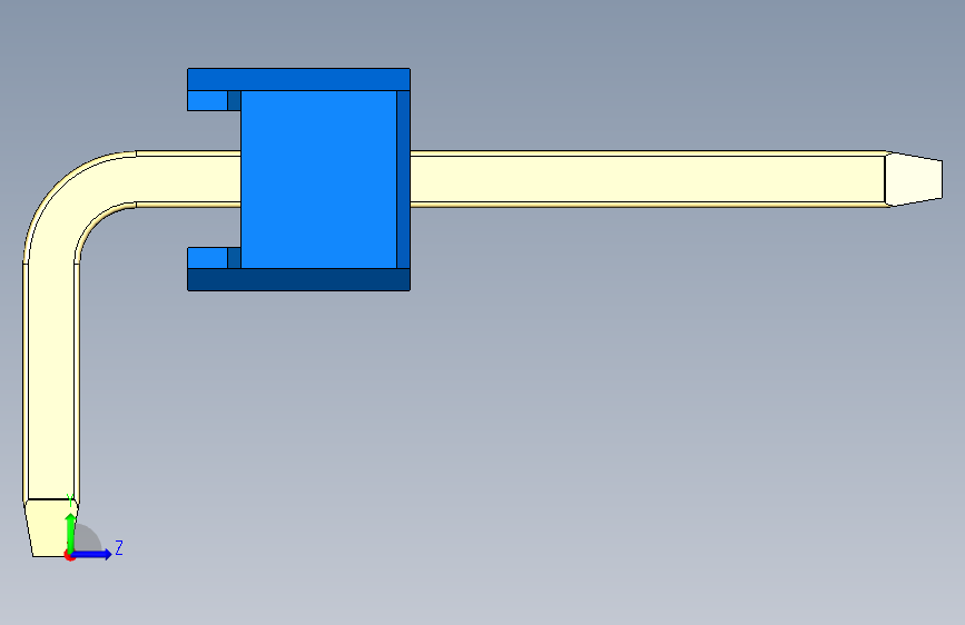 彩色公排针 100mil 2.54mm 系列-DS1022_blue_1x25p_100mil_TypeD_rev1.0 左侧视图