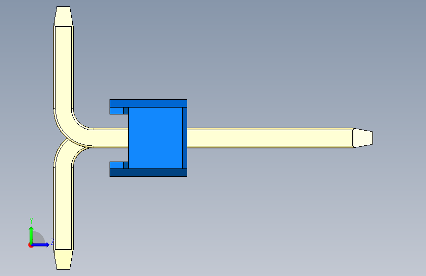 彩色公排针 100mil 2.54mm 系列-DS1022_blue_05p_100mil_Type_SMT_R1_rev1.0 左侧视图