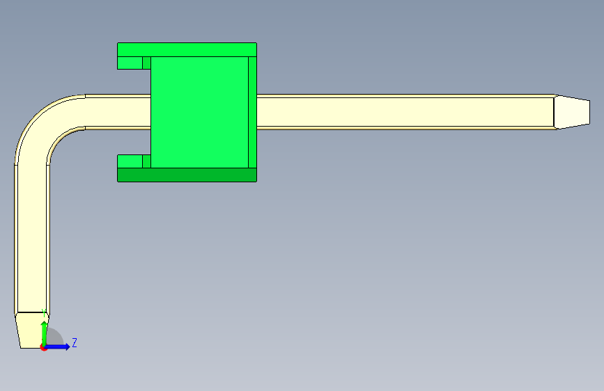 彩色公排针 100mil 2.54mm 系列-DS1022_green_1x31p_100mil_TypeD_rev1.0 左侧视图