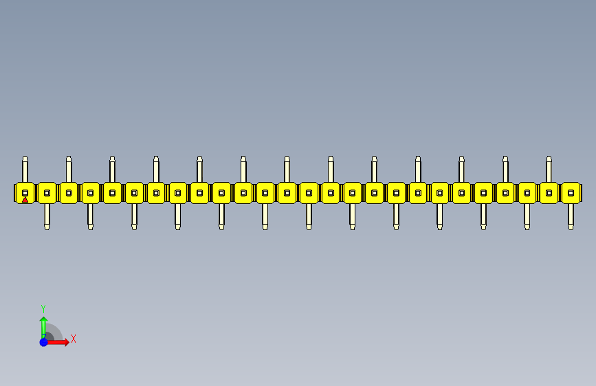 彩色公排针 100mil 2.54mm 系列-DS1022_yellow_26p_100mil_Type_SMT_R1_rev1.0_STEP ...