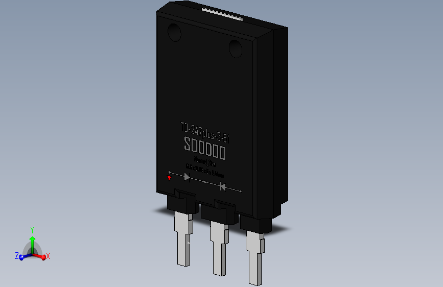 二极管-TO-247-3-51 (TO247plus) infineon_SOLIDWORKS 2020_模型图纸下载 – 懒石网