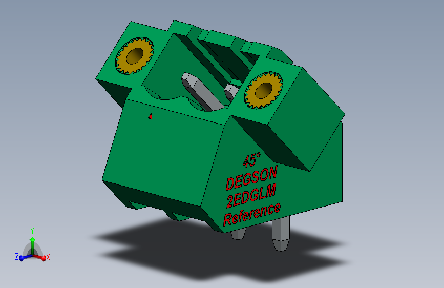 DEGSON 2EDG（M） 系列 5.08mm 螺钉锁紧插拔接线端子组-2EDGLM-5.0_5.08-xxP-14-00AH