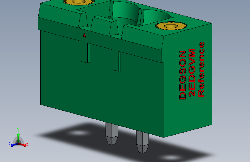DEGSON 2EDG（M） 系列 5.08mm 螺钉锁紧插拔接线端子组-2EDGVM-5.0_5.08-xxP-14-00AH