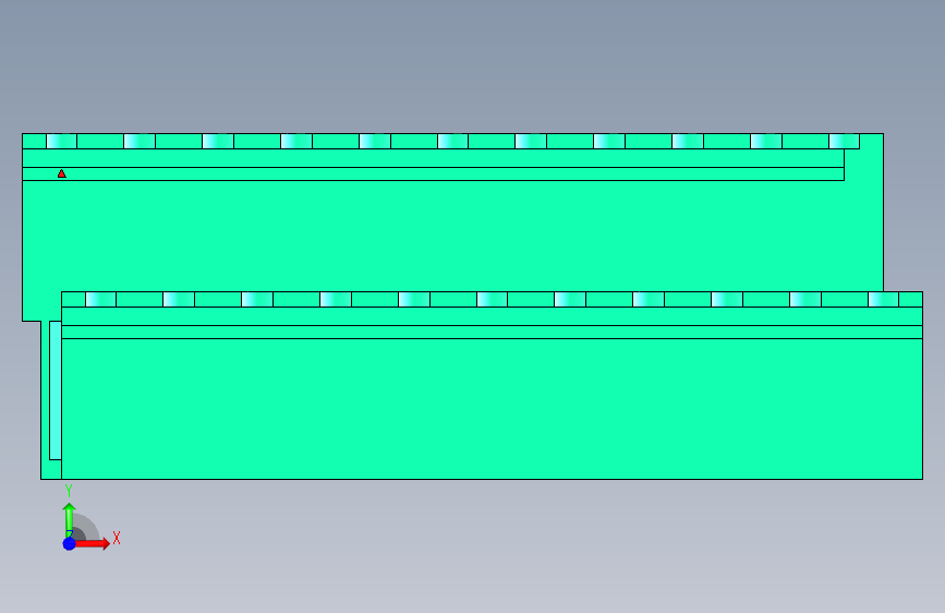 DEGSON 2EDG 系列 5.0mm 可插拔接线端子组-2EDGRT-5.0-22P-14-00AH 正面视图