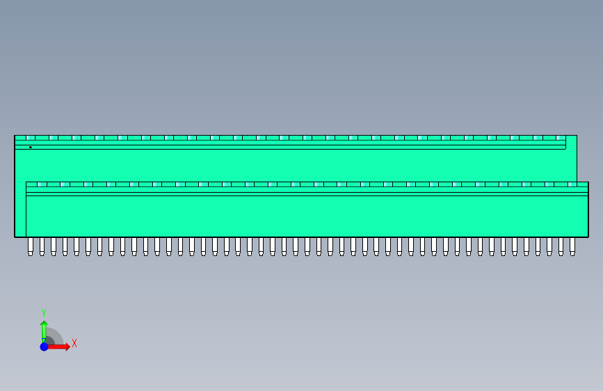 DEGSON 2EDG 系列 5.0mm 可插拔接线端子组-2EDGVTC-5.0-48P-14-00AH 正面视图