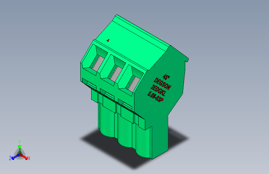 DEGSON 2EDG 系列 5.08mm 可插拔接线端子组-2EDGKL-5.08-03P-14-00AH