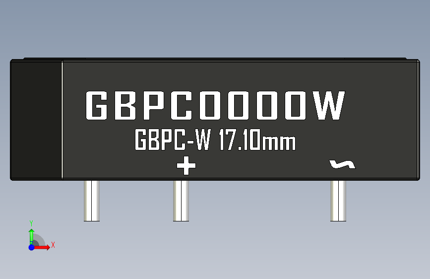 桥式整流器-GBPC-W_Min_Size_Low_Profile_STEP_模型图纸下载 – 懒石网