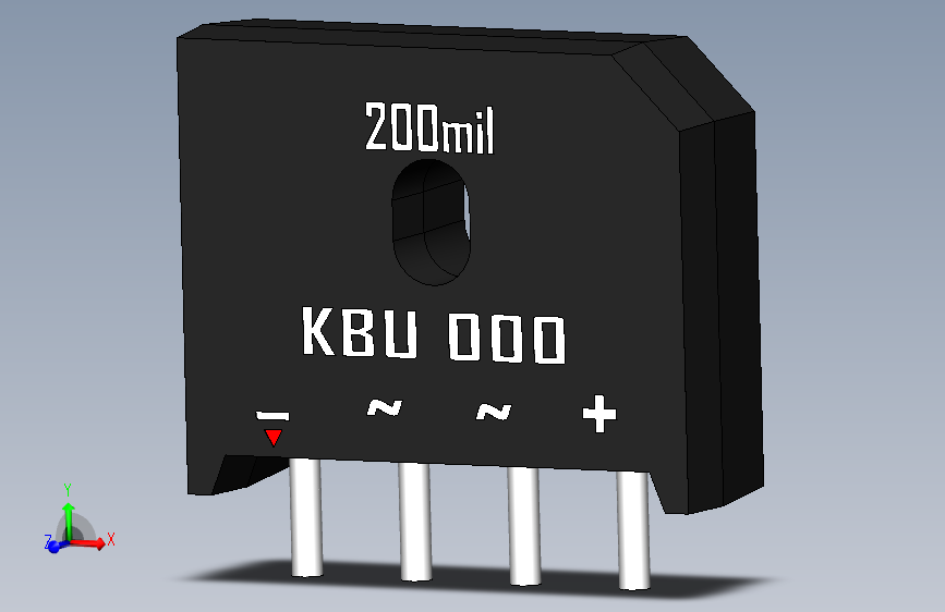桥式整流器-KBU.SLDPRT