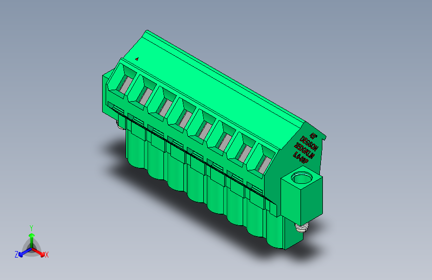 DEGSON 2EDG(M) 系列 5.0mm 螺丝锁紧可插拔接线端子组-2EDGKLM-5.0-08P-14-00AH