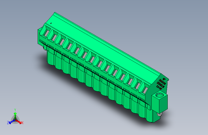 DEGSON 2EDG(M) 系列 5.0mm 螺丝锁紧可插拔接线端子组-2EDGKLM-5.0-14P-14-00AH