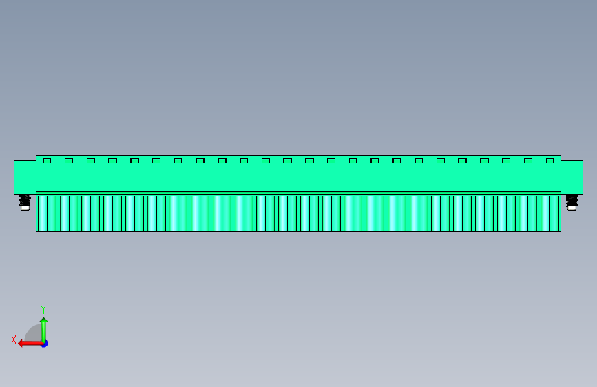 DEGSON 2EDG(M) 系列 5.0mm 螺丝锁紧可插拔接线端子组-2EDGKM-5.0-24P-14-00AH 背面视图