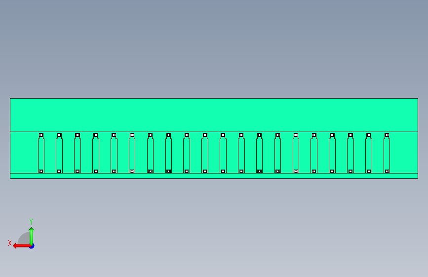 DEGSON 2EDG(M) 系列 5.0mm 螺丝锁紧可插拔接线端子组-2EDGRHM-5.0-40P-14-00AH 背面视图