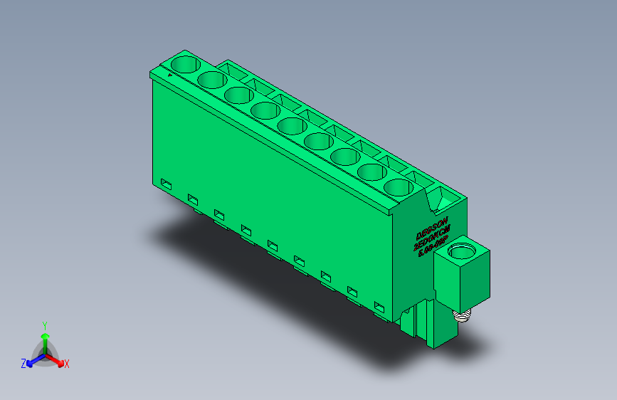 DEGSON 2EDG（M） 系列 5.08mm 螺钉锁紧插拔接线端子组-2EDGKCM-5.08-09P-14-00AH