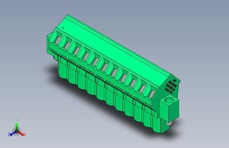 DEGSON 2EDG(M) 系列 5.08mm 螺钉锁紧插拔接线端子组-2EDGKLM-5.08-11P-14-00AH