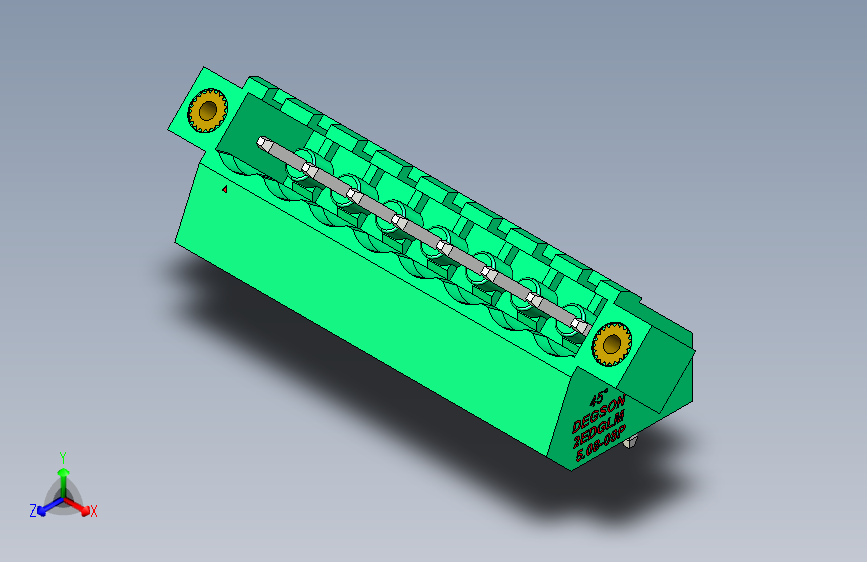 DEGSON 2EDG（M） 系列 5.08mm 螺钉锁紧插拔接线端子组-2EDGLM-5.08-08P-14-00AH