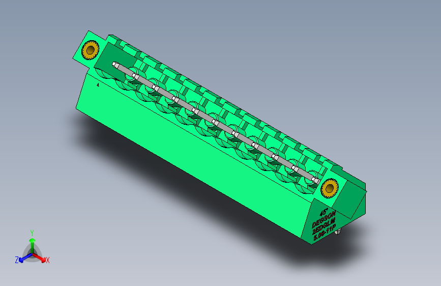 DEGSON 2EDG（M） 系列 5.08mm 螺钉锁紧插拔接线端子组-2EDGLM-5.08-11P-14-00AH
