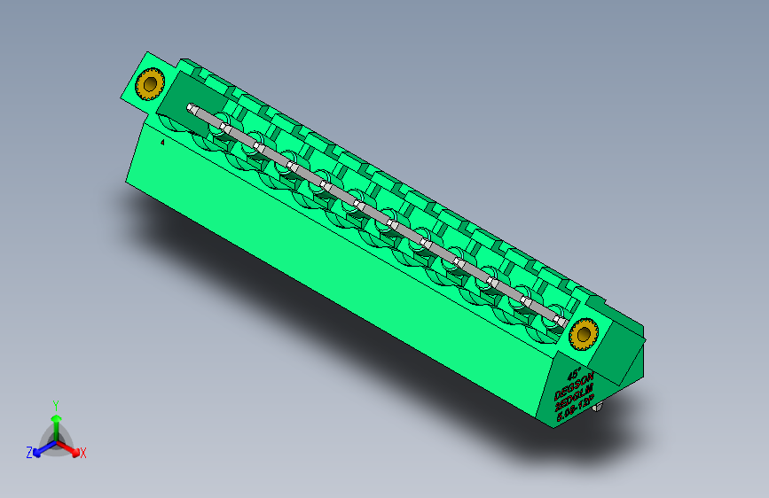 DEGSON 2EDG（M） 系列 5.08mm 螺钉锁紧插拔接线端子组-2EDGLM-5.08-12P-14-00AH