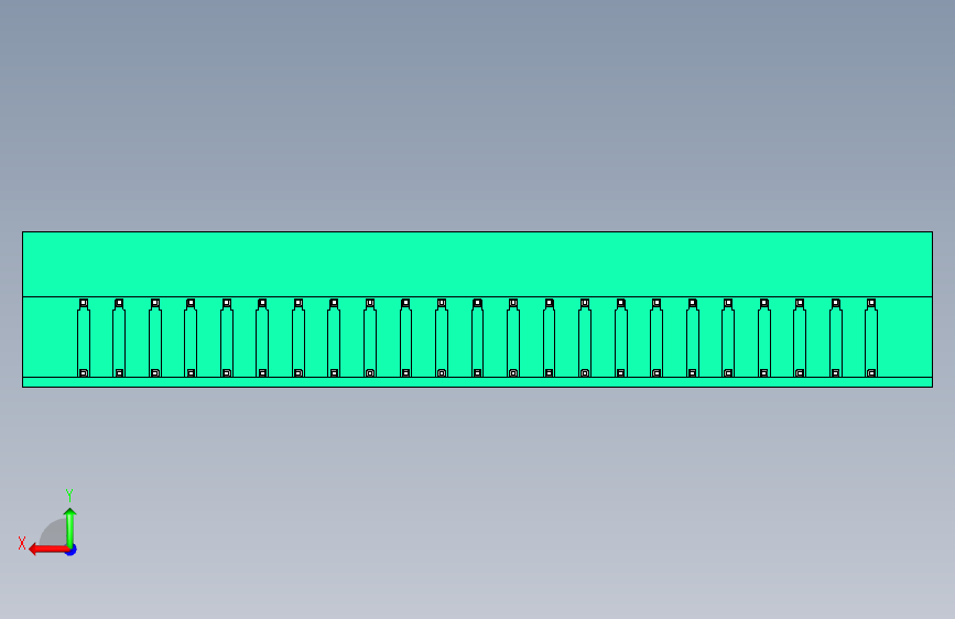 DEGSON 2EDG(M) 系列 5.08mm 螺钉锁紧插拔接线端子组-2EDGRHM-5.08-46P-14-00AH 背面视图