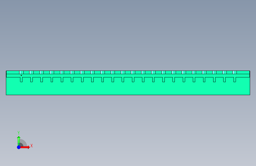 DEGSON 2EDG(M) 系列 5.08mm 螺钉锁紧插拔接线端子组-2EDGRM-5.08-22P-14-00AH 正面视图