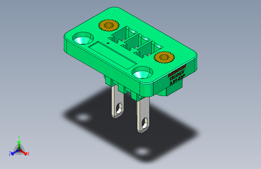 DEGSON 15CDG 3.81mm 面板安装， 螺钉锁紧， 插拔式接线端子-15CDGV-3.81-03P-14-00AH