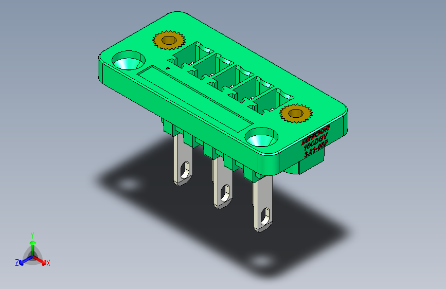 DEGSON 15CDG 3.81mm 面板安装， 螺钉锁紧， 插拔式接线端子-15CDGV-3.81-05P-14-00AH