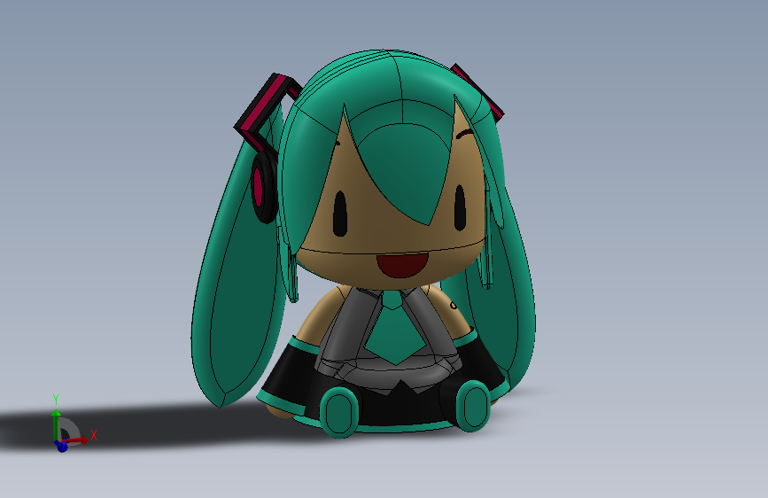 E0708-初音fufu三维SW2019带参