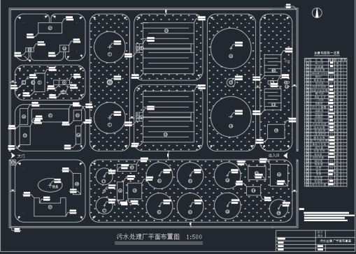 E0751-辽宁省PLB市城市污水处理厂设计CAD+说明书