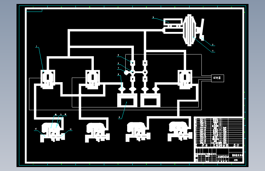 E0676-汽车制动系统设计CAD+说明书