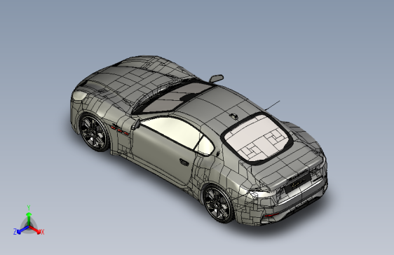 玛莎拉蒂 Grand Turismo fologore 2023超级跑车精细模型