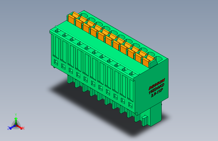DEGSON 15EDG 系列 2.5mm 接线端子包-15EDGKD-2.5-11P-14-00AH