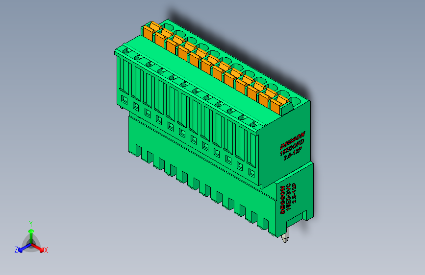 DEGSON 15EDG 系列 2.5mm 接线端子包-15EDGVC+KD-2.5-12P-14-00AH