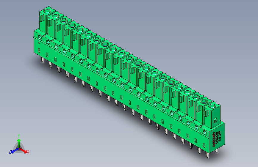 DEGSON 15EDG 系列 3.5mm 插拔式接线端子 FullPack-15EDGB-3.5-21P-14-00AH