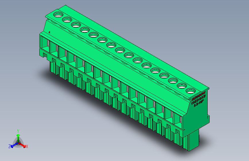 DEGSON 15EDG 系列 3.5mm 插拔式接线端子 FullPack-15EDGKB-3.5-16P-14-00AH