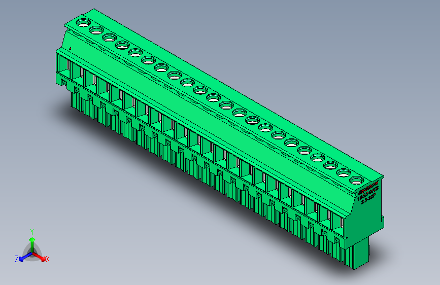 DEGSON 15EDG 系列 3.5mm 插拔式接线端子 FullPack-15EDGKB-3.5-22P-14-00AH