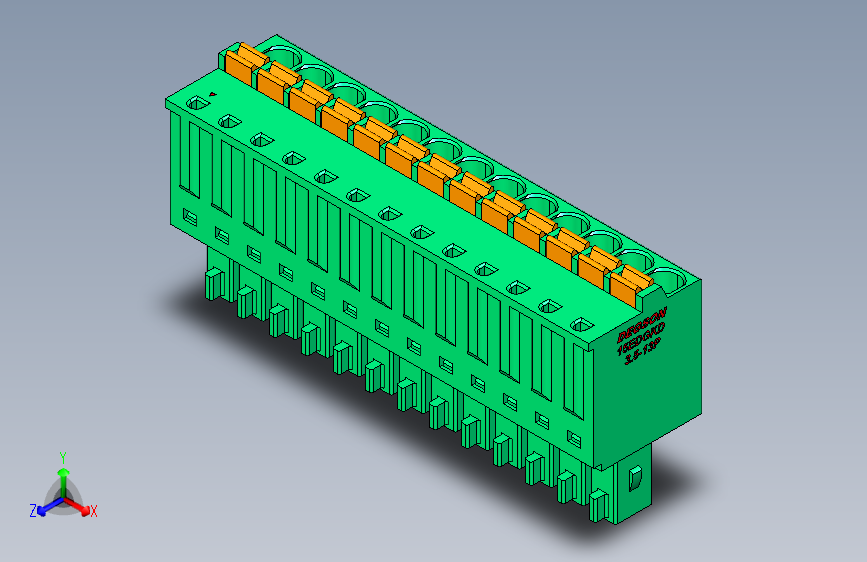 DEGSON 15EDG 系列 3.5mm 插拔式接线端子 FullPack-15EDGKD-3.5-13P-14-00AH