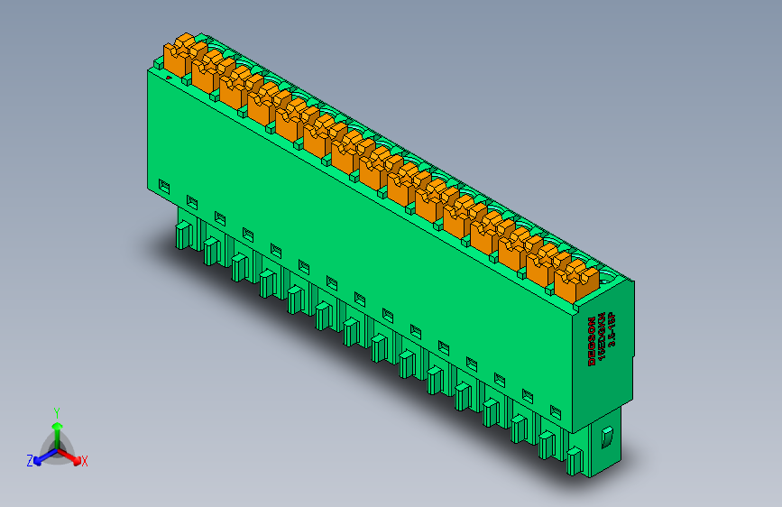 DEGSON 15EDG 系列 3.5mm 插拔式接线端子 FullPack-15EDGKN-3.5-15P-14-00AH