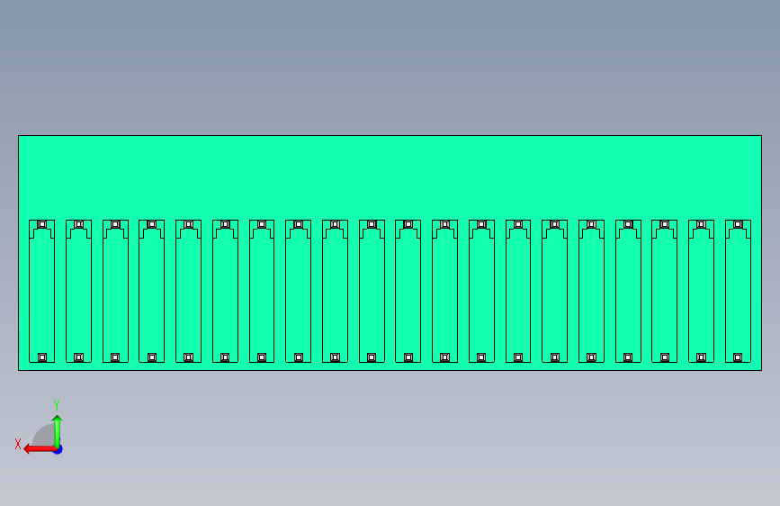 DEGSON 15EDG 系列 3.5mm 插拔式接线端子 FullPack-15EDGRT-3.5-40P-14-00AH 背面视图