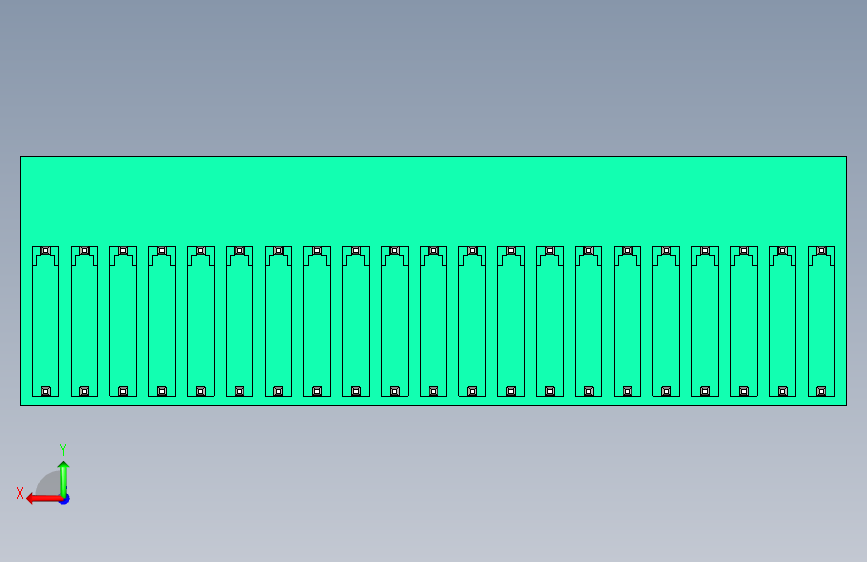 DEGSON 15EDG 系列 3.5mm 插拔式接线端子 FullPack-15EDGRT-3.5-42P-14-00AH 背面视图