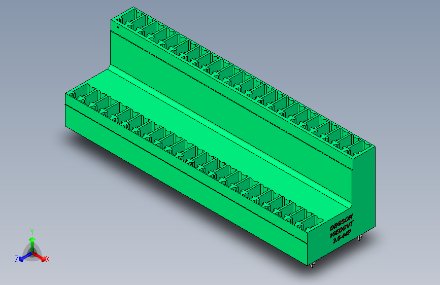 DEGSON 15EDG 系列 3.5mm 插拔式接线端子 FullPack-15EDGVT-3.5-44P-14-00AH