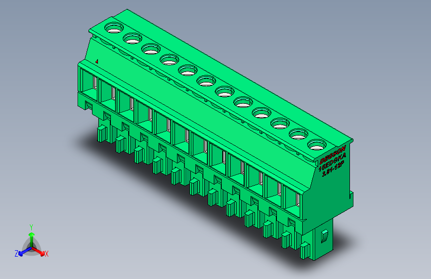 DEGSON 15EDG 系列 3.81mm 插拔式接线端子-15EDGKA-3.81-12P-14-00AH